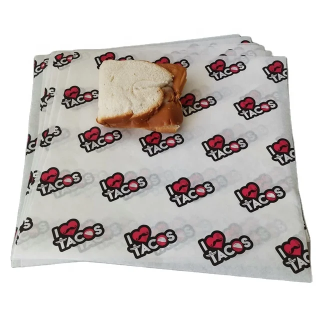 Custom logo printed food grade butcher kraft wrapping paper roll for meat grilled fish