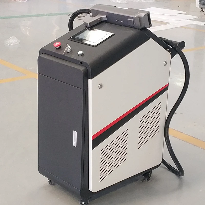 100W pulse fiber hand-held laser cleaning machine for paint and rust removal