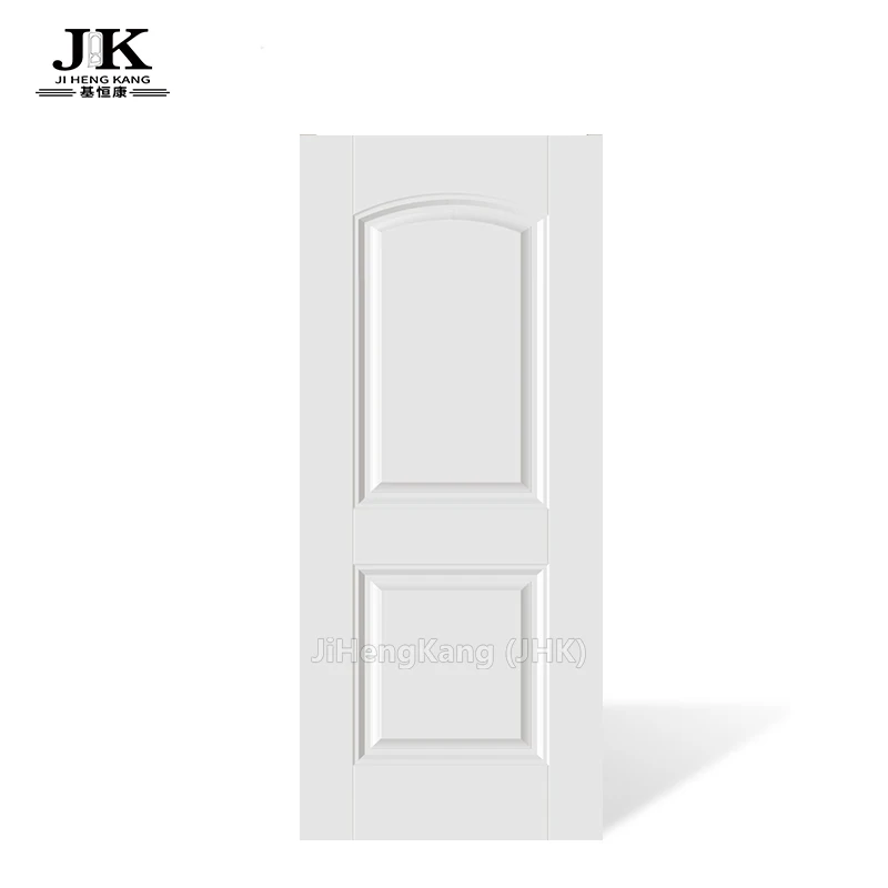 JHK-S03 Decorative Interior Door Skin Panels Types Of Door Skin With Smooth Surface White Arch Top 2 Panel Door Skin