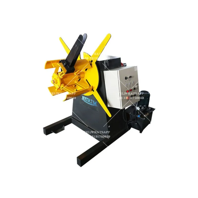 Automatic Sheet Metal Coil Steel Strip Electronic Flat Decoiler for Roll Forming Press