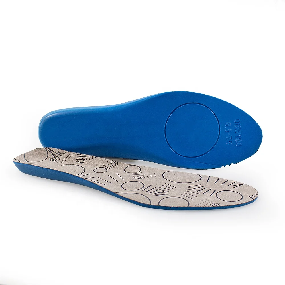 Custom printed logo high resilience shoe insole with mesh fabric