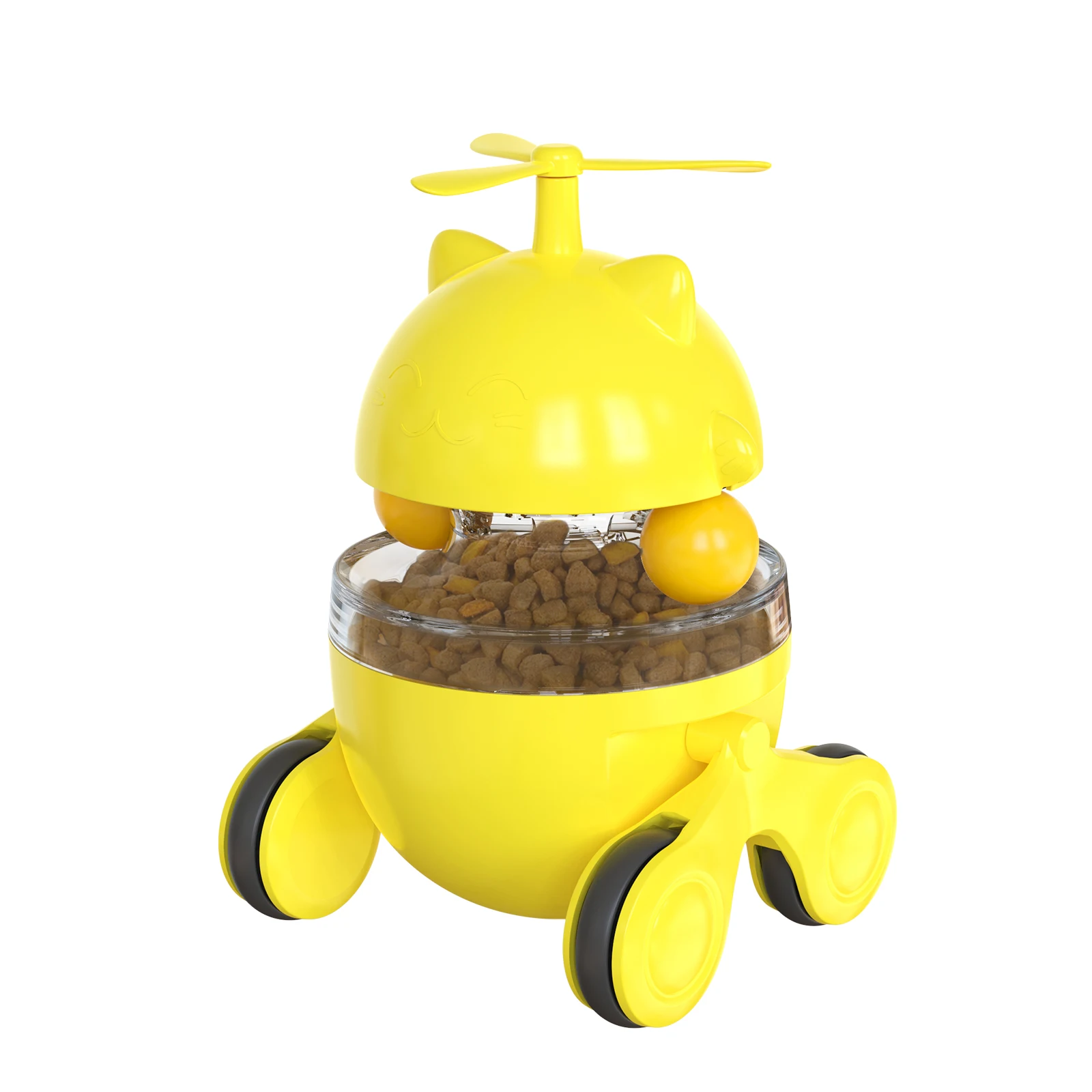 Hot Sale Multi-functional cat toy Automatic Feeders for cats TrackBall Movable wheel Pet Cat toys