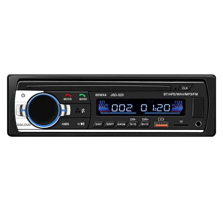 auto electronics JSD520 12V automobile detachable panel In-dash Fixed panel car radio player with BT car mp3 player