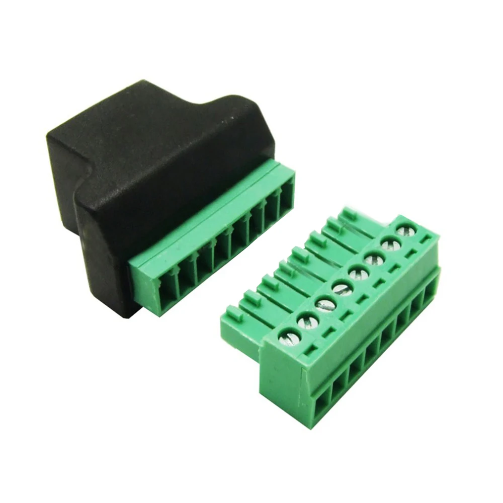 New Network Connector RJ45 Socket To 8-Bit Terminal RJ45 To 8Pin Solderless Adapter Terminal