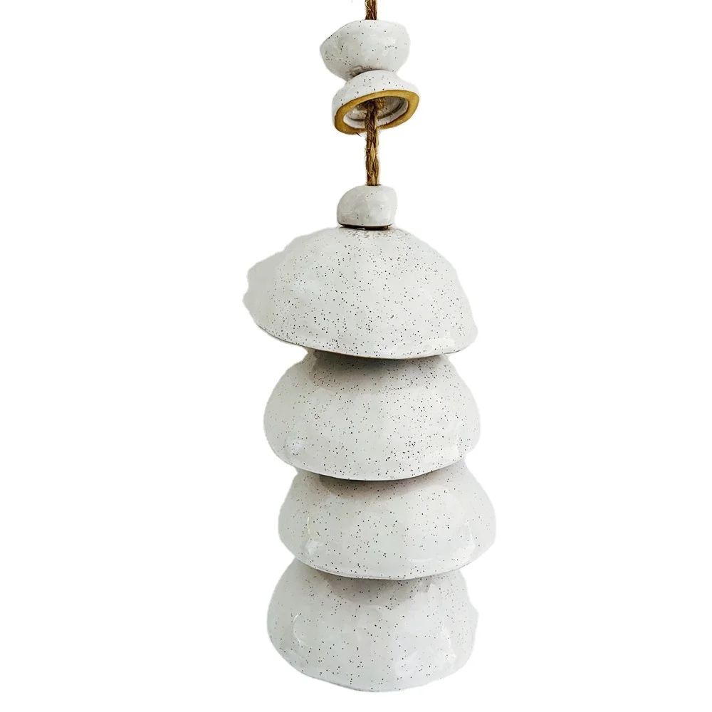 Ceramic Wind Chimes Supplies Wind Chime for Outside Wind Bell with Soothing Melodic Tones Sympathy Gift Garden Patio
