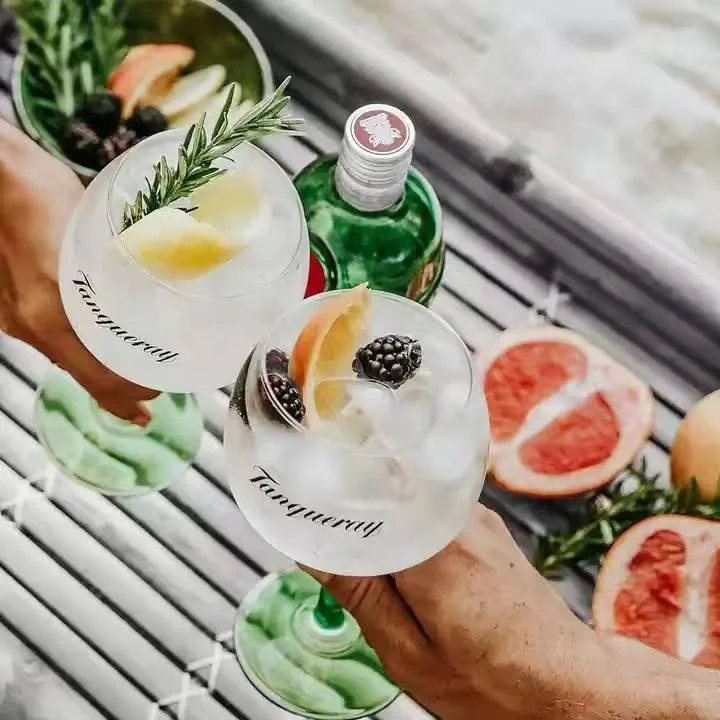 Plastic Gin Balloon Glasses Unbreakable Reusable Cups Plastic Cocktail Glasses Wine Cups Goblet Round Shape Dessert cup