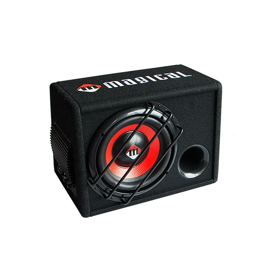 magical D100  1000W Trending Products High Performance 10 inch 12V 300watt 4ohms Powerful Active Car Audio Subwoofer s