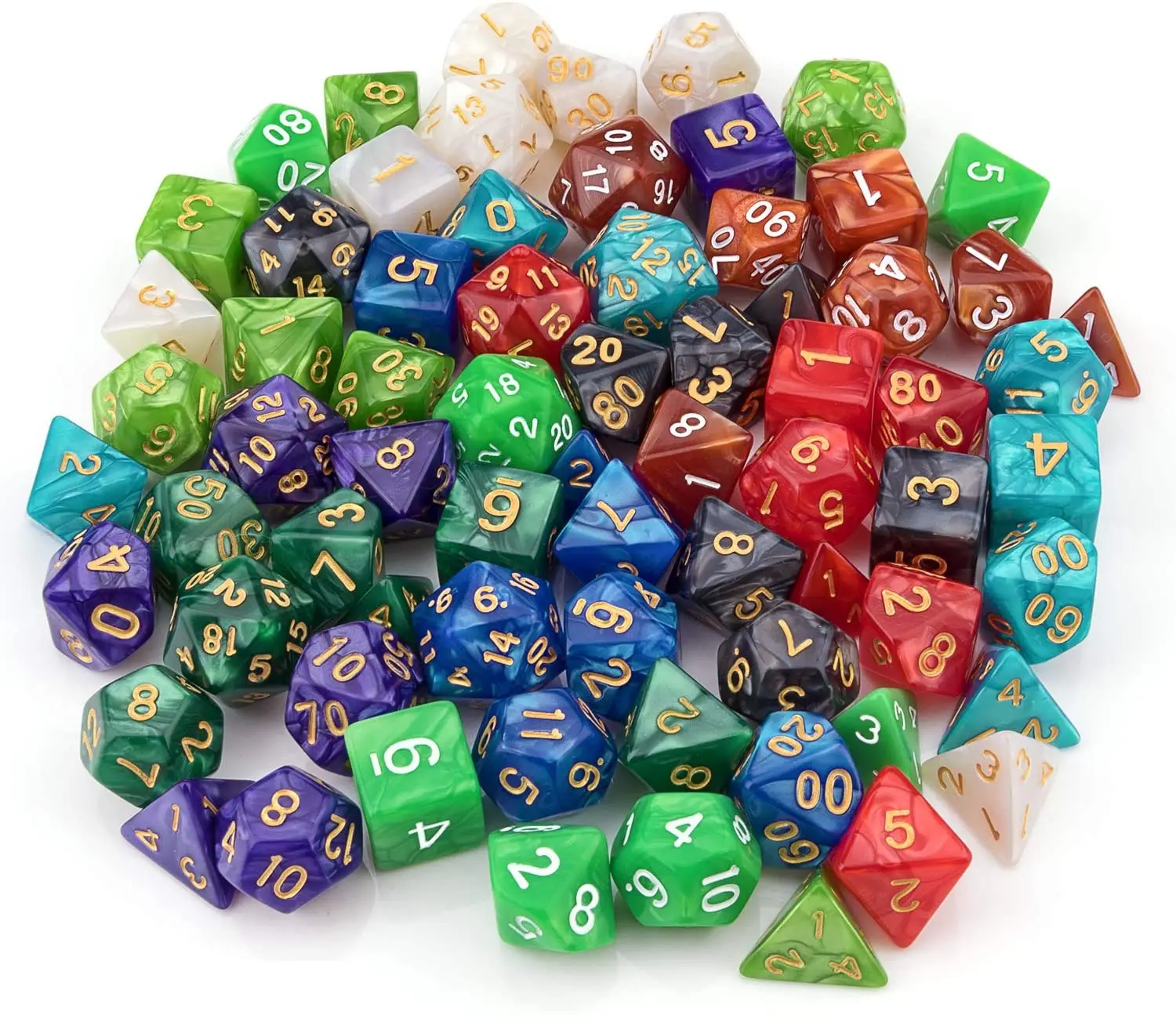 Die Rolling Casino Gaming D20 D6 D8 D10 D12 D4 16mm Sided Ludo Polyhedral Dice Role Playing Board Games D&D Dungeons Dragons RPG