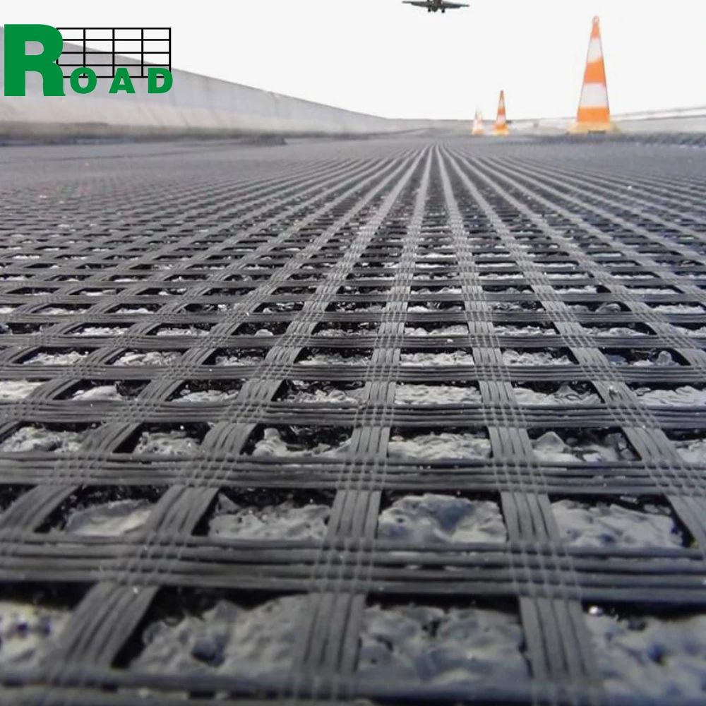 Reinforcement Geogrid Ground Stabilization Civil Engineering Polyester Geogrid 50kn 100kn 150kn