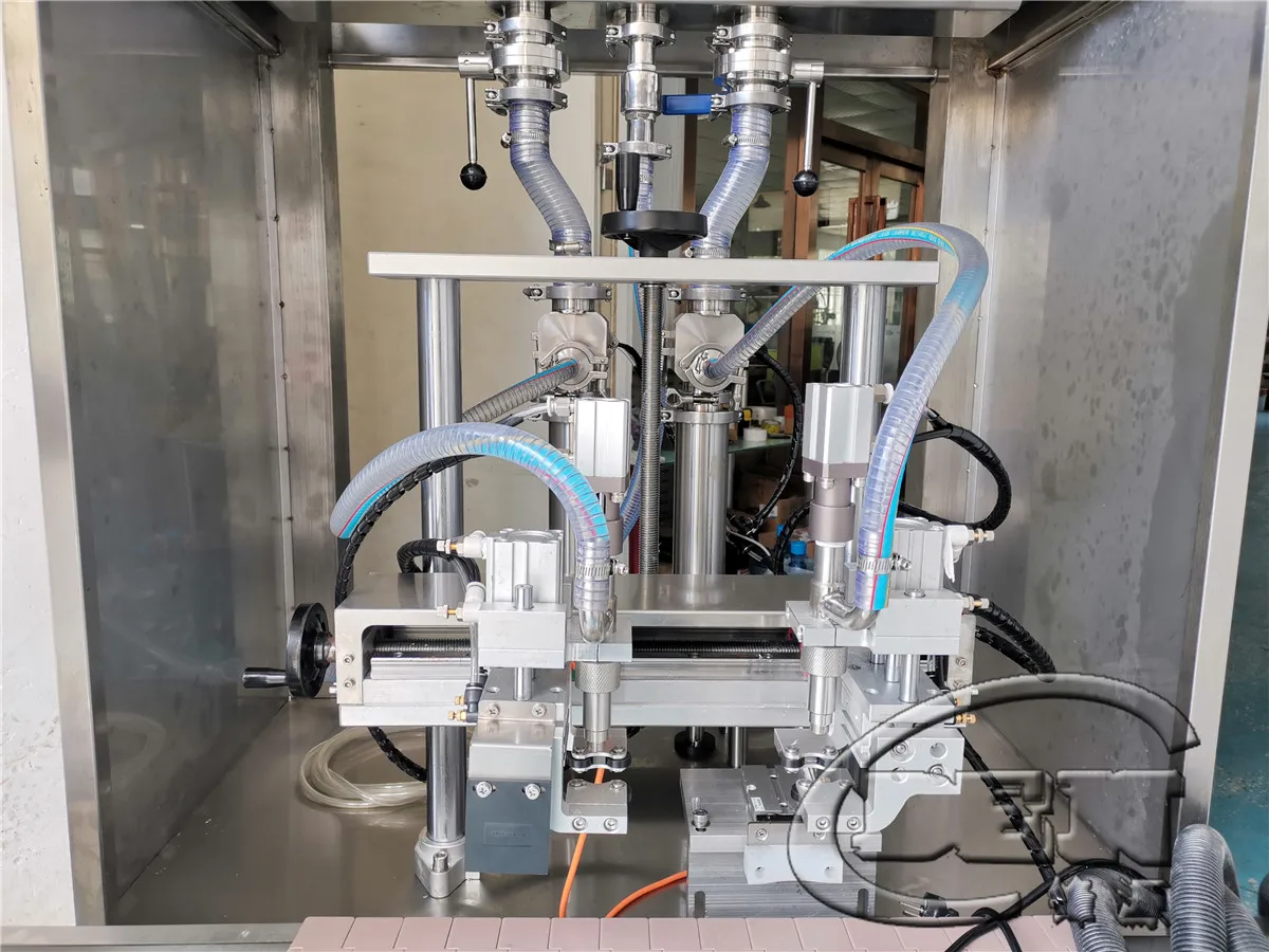 
Automatic Pneumatic sparys Bottle Alcohol Hand Clean Gel Sanitizer making machine 