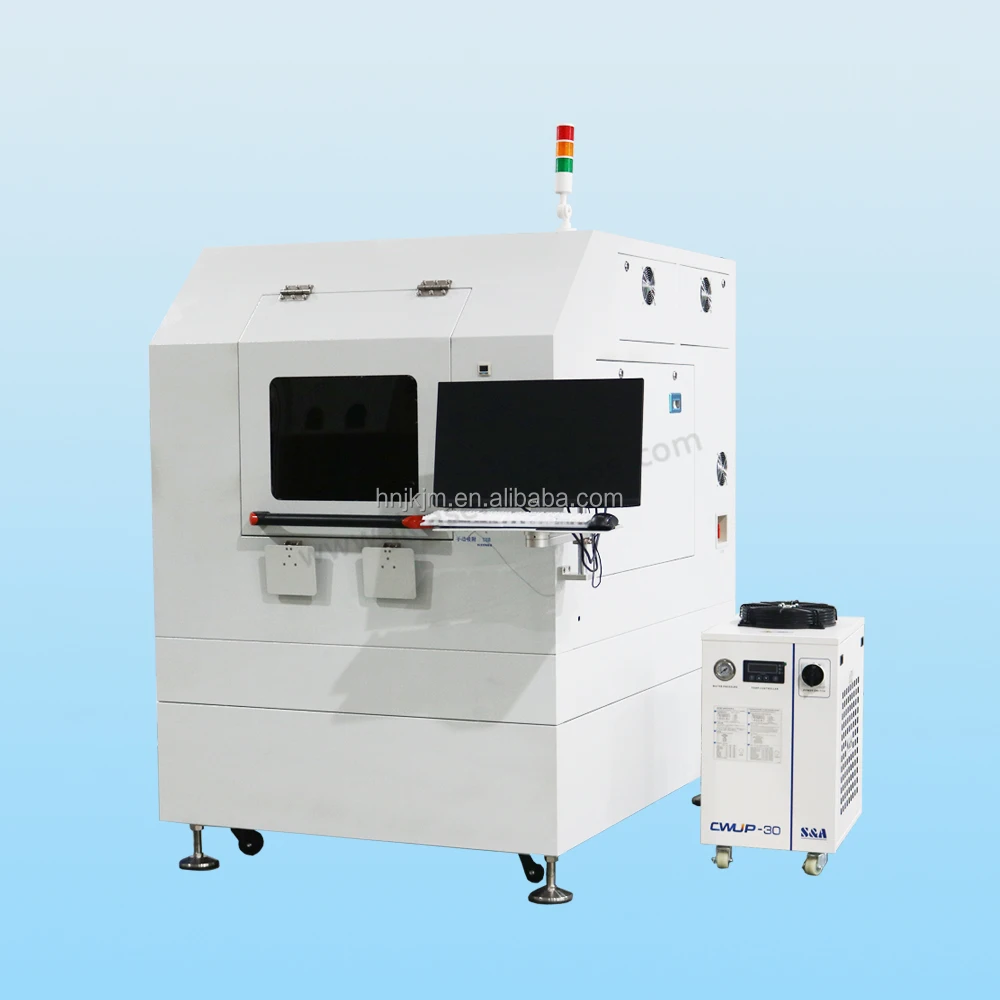 Enclosed dust free linear bellows motor motion  CCD camera green light high precision laser cutting machine for PCB FPC VCM pin