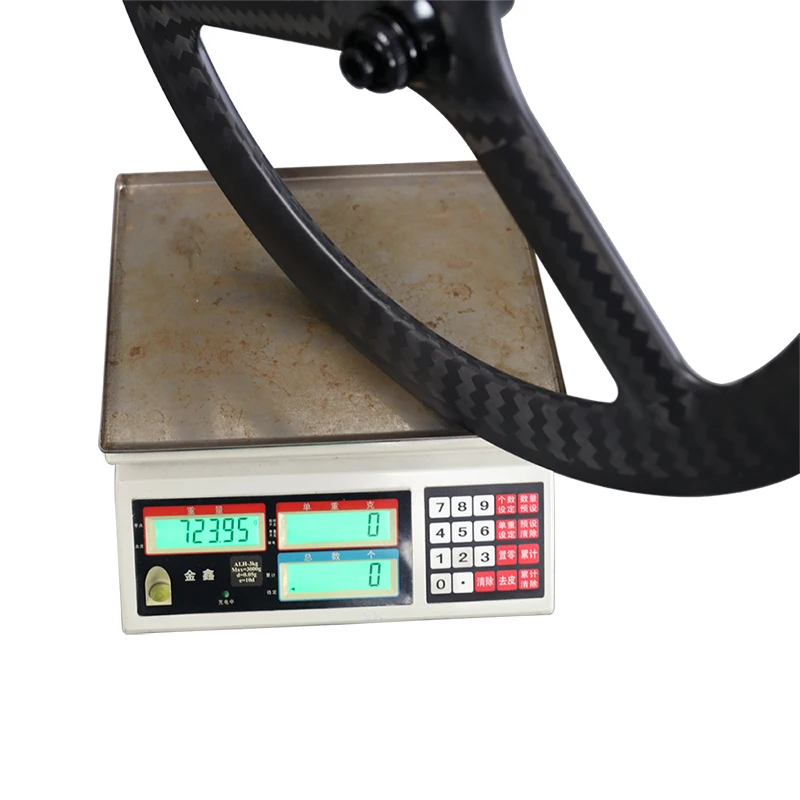 24inch 520*48mm carbon 3S wheel disc brake centre lock 100*15 142*12mm folding bike wheel