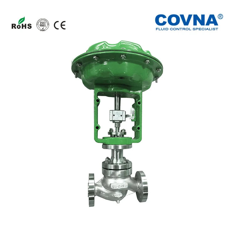 Covna  Control Valves Pneumatic Diaphragm Control Globe Valve DN20-DN300 Valve for Power Plant And Dairy Pasteurizer