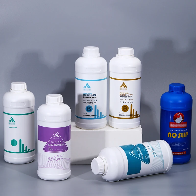 HDPE Thick Plastic 1L Blue Bottle For Anti-corrosion Chemical Fertilizer With Anti-infiltration Lid