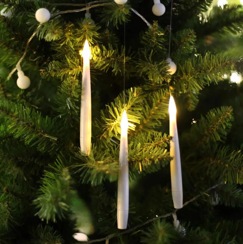 Kanlong S/10 battery operated floating LED electronic candles with remote control for home decoration holiday Christmas lights