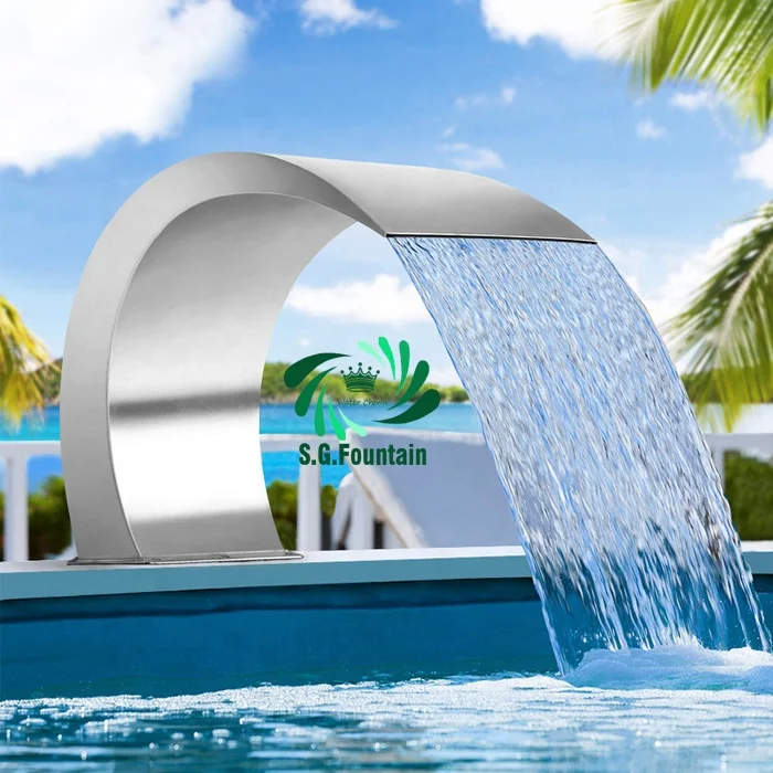 Hot selling artificial waterfall garden pond artificial waterfall decoration backyard waterfall