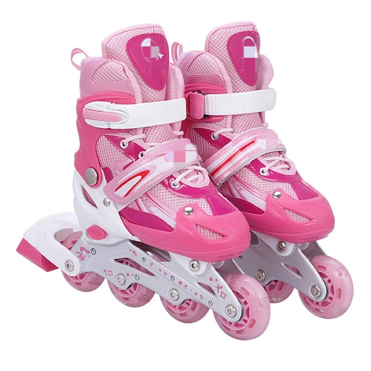 High Quality Outdoor Sports Speed Flat Skates Plastic Inline 4 Wheel Roller Skates girl roller skate