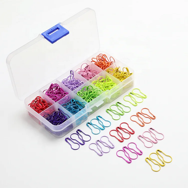 Colorful Gourd Safety Pin Stitch Marker For Knitting Needle