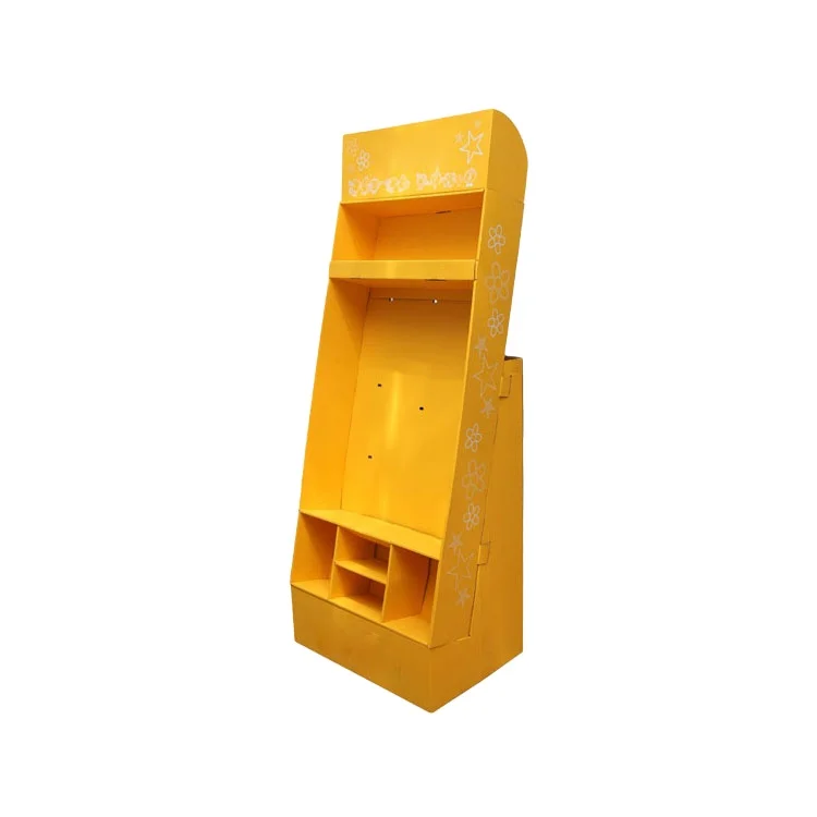 
Promotion Customized Corrugated Floor Cardboard Display Stand 