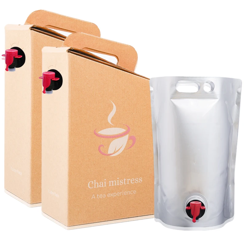 Custom 3l 10l 20l Bag in Box Filling Roll Oil Juice Bag Liquid Packaging Wine Water Dispenser Pouch Coffee bags