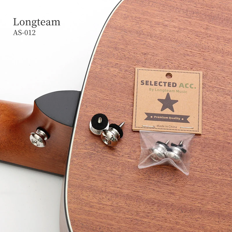 Acoustic Guitar Strap Buttons Chrome Guitar Accessories Ukulele End Pin Bass Strap Buckle