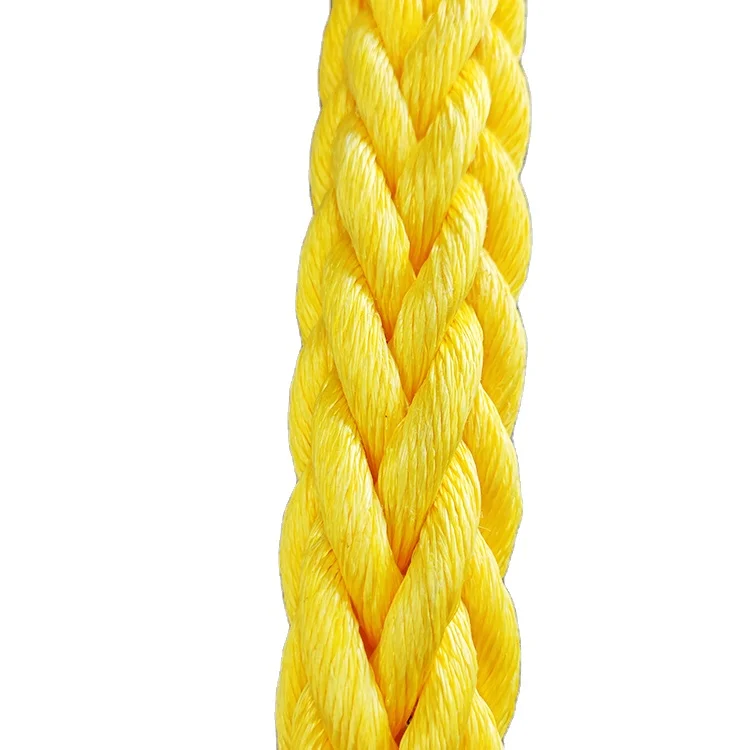 Лидер продаж, полипропиленовая веревка 75 мм, настраиваемая плетеная 8/12 нить 150 мм для швартовки, голубая желтая полипропиленовая веревка