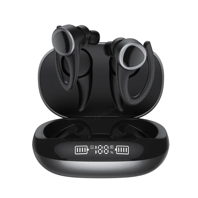 T09 TWS Wireless Earbuds Earphones Ear mounted LED Digital Display Music HD Call Bluetooth Headset Headphones hearing aid
