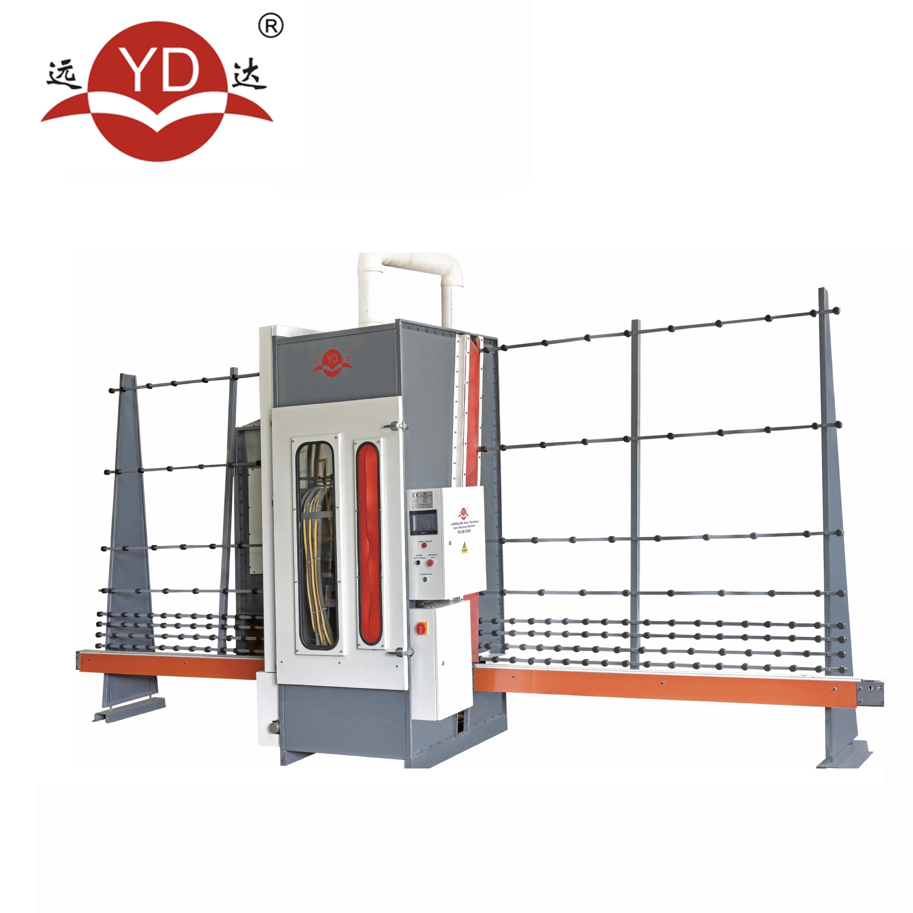 High Speed and Energy Saving Vertical Glass Sandblasting Machine