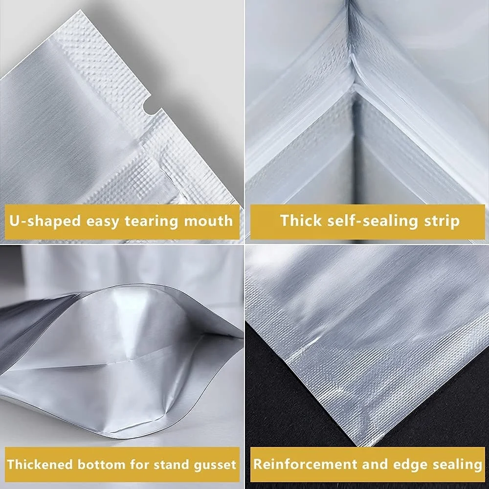 Premount 1 Gallon Packet Foil Resealable Packaging Pouch Oxygen Absorbers bag For Long Term Food Storage