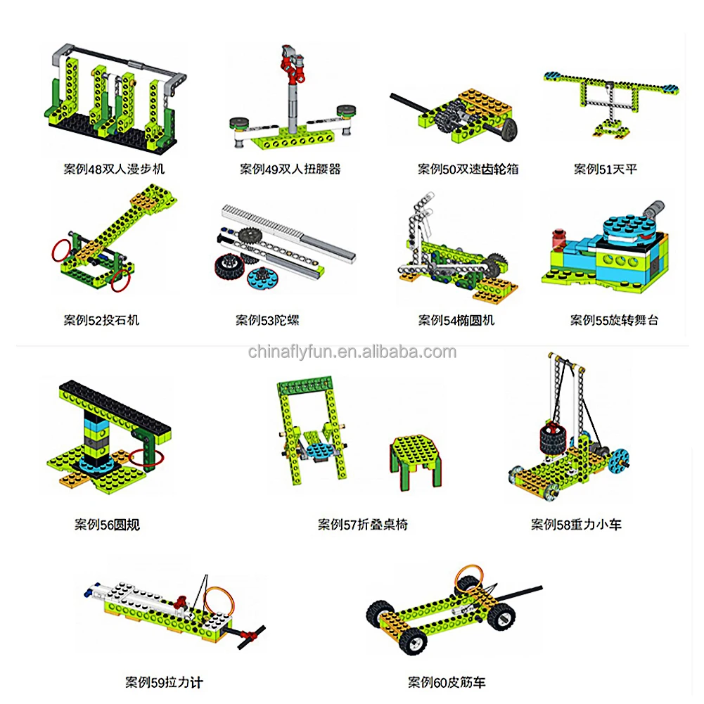 DIYmall 237Pcs Power Function Parts Educational Robotics Construction Technical Building Blocks For Wedo 9686 STEAM Brick Toy