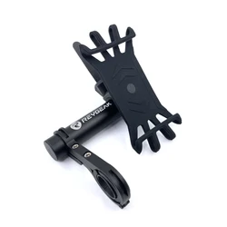 REYGEAK Bicycle GPS 360 Rotation Smart Phone Elastic Silicone Navigation Mount Bracket Support Adapter Holder Handlebar Bracket
