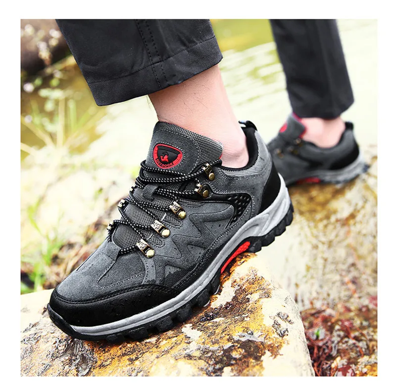 
Ready to ship Outdoor Climbing Shoes Non-Slip Hiking Shoes casual athletic Sports Shoes For Men 