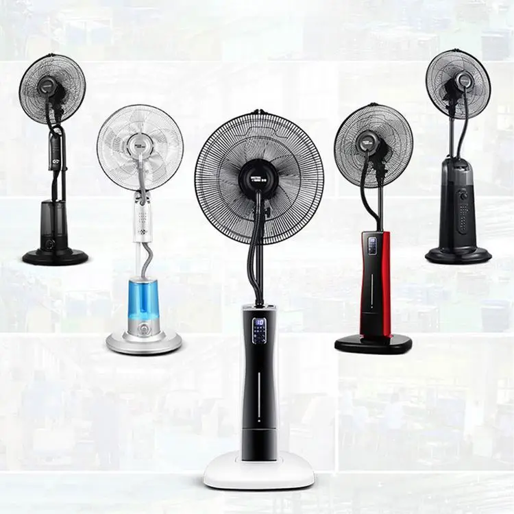 16 inch spray fan, sleep spray with remote control indoor floor fan air household humidification spray fan/