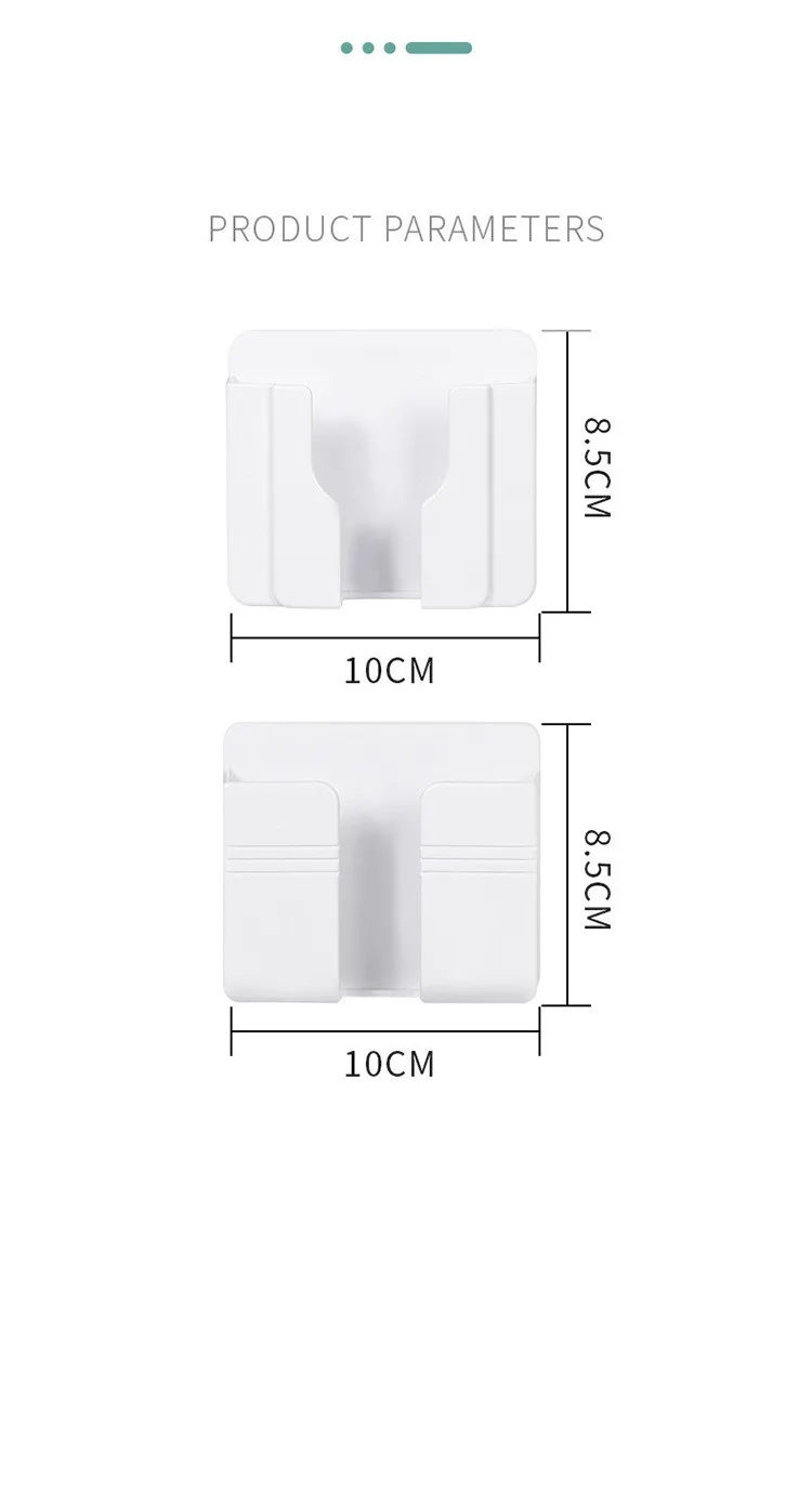 Accept Custom Super Sturdy Durable Cellphone Wall Mount Adhesive Mobile Phone Wall Charger Holder for Shower/Charging