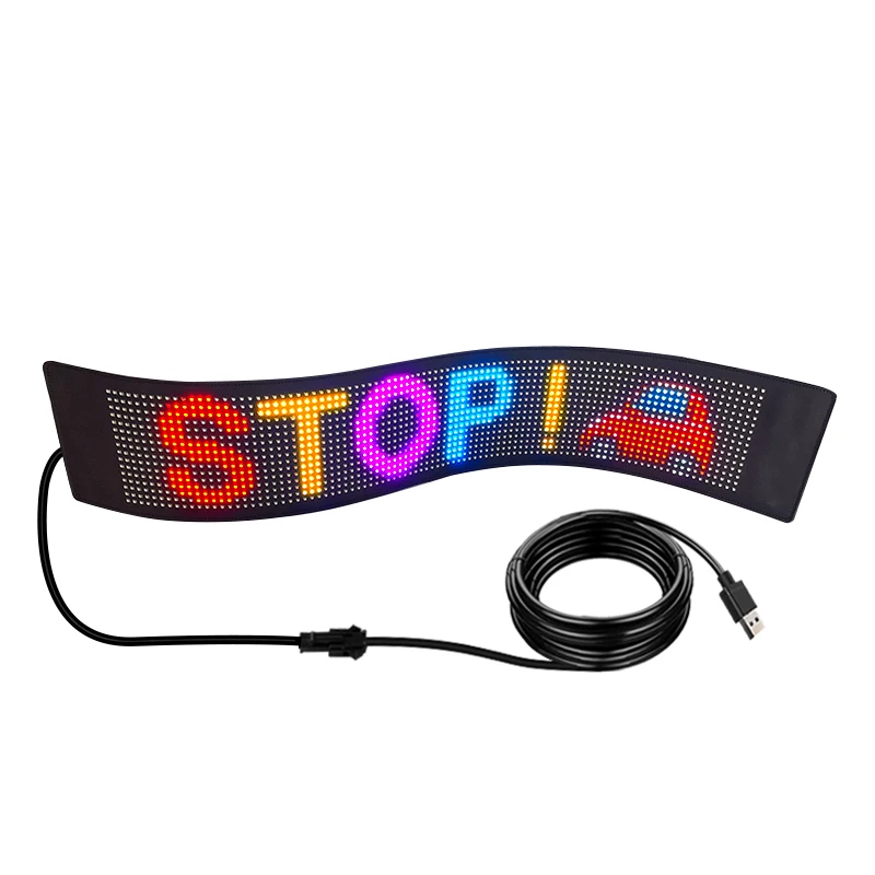 Smart APP Control Flexible Led Screen Scrolling Message Pattern Graffiti Text LED sign board Animation RGB LED Display Panel