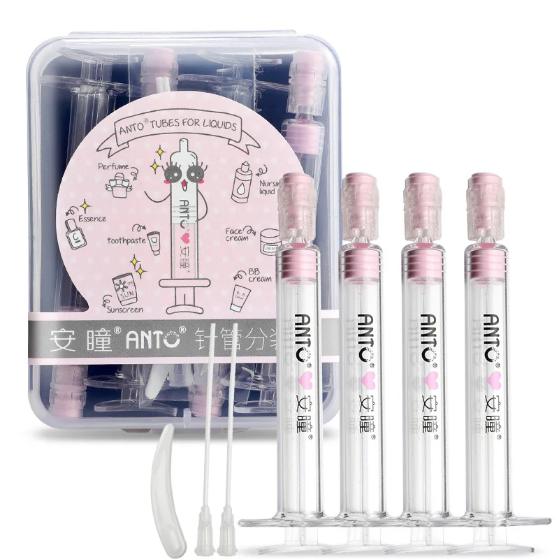 Mini specification Travel Kit Plastic 5*4ml Spray Bottle Separate Bottling Of Cosmetics Transparent  Liquid separation bottling