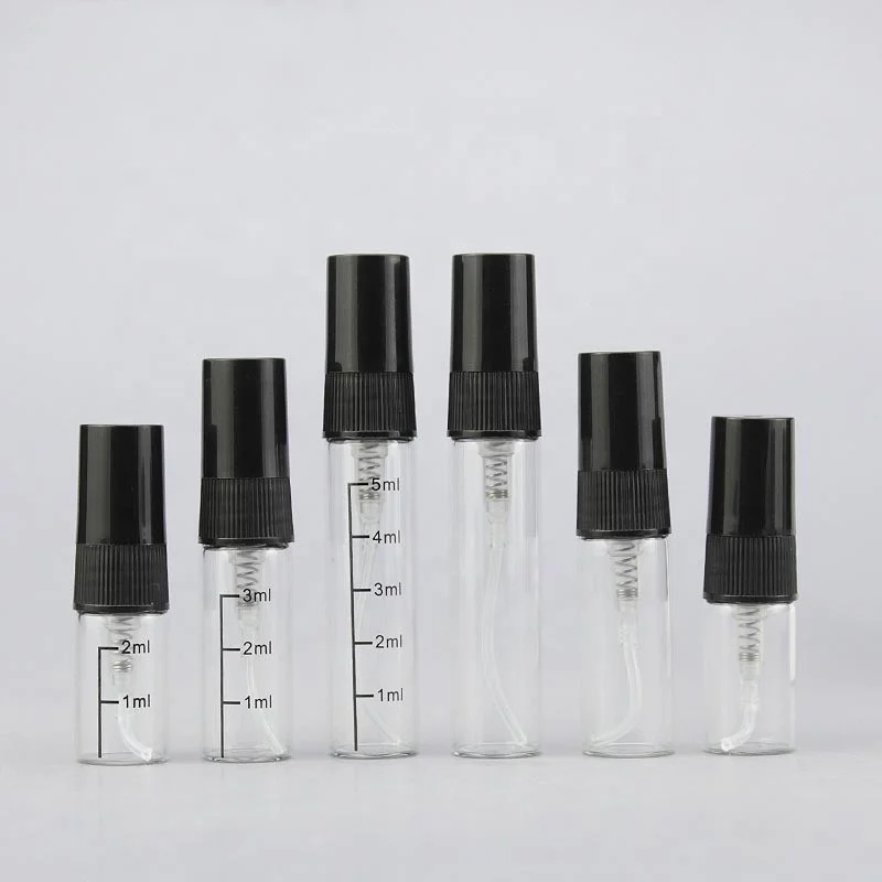 2ml 3ml 5ml small travel size perfume spray bottles glass vials sample perfume bar bottle dispenser with scale
