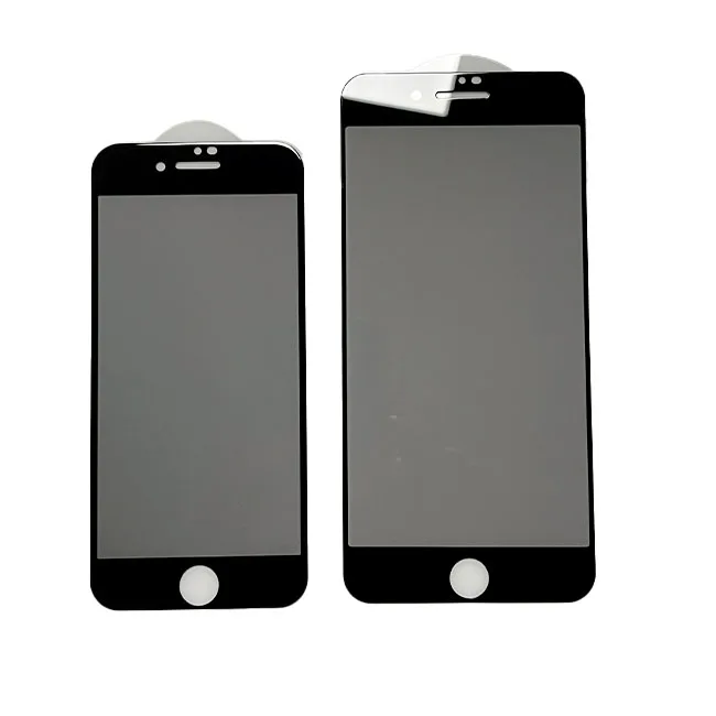 
For Iphone 7 Plus/Iphone 8 Plus Tempered Glass Privacy protective film with 0.5mm Baseboard Silk Print Screen Protector 