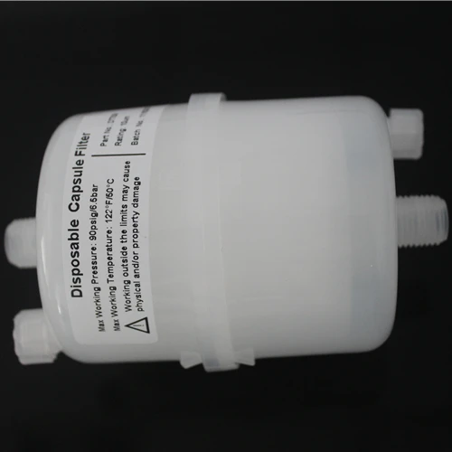 Одноразовый капсульный фильтр доступен в нескольких размерах и имеет различные разъемы для фильтрации жидкости и газа