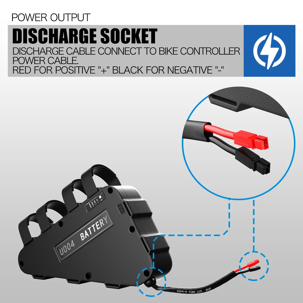 Electric Bike U004 72v 15ah Lithium Ion Triangle Battery Pack for Ebike