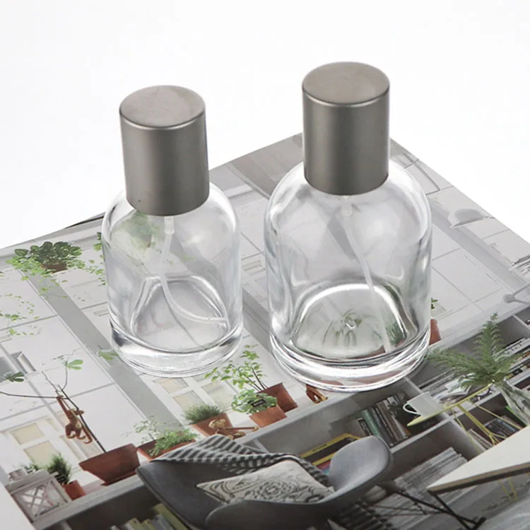 cheap magnetic lids 30ml 33ml 35ml cylinder glass perfume packaging bottle high gloss black with magnet cap india