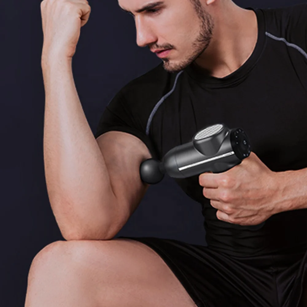 Meresoy Tissue Fascia Portable Sport Massage Gun Quiet Hand Body Knee Muscle Handheld Percussion Massage Neck Machine