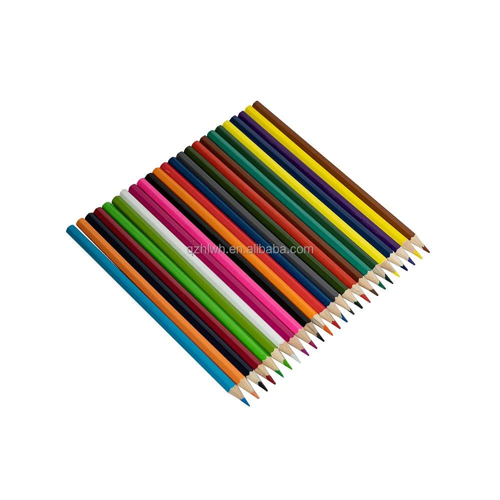 Custom Logo 12 24 36 48 Colors  high quality professional wooden pencil drawing colored pencils bulk order