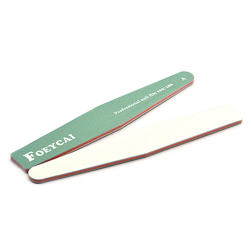 Custom logo printed 100/100 150/150 180 grit long nails file supplies private label nail files