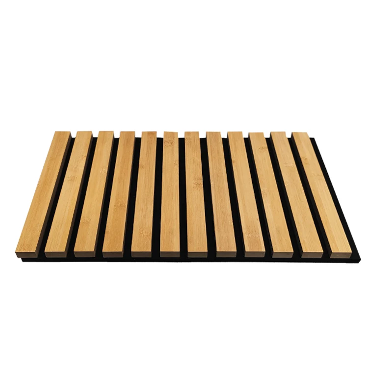 Ready To Ship Eco Friendly woodupp acoustic wall panel soundproof paneles acusticos  natural oak acoustic slat wood wall panels