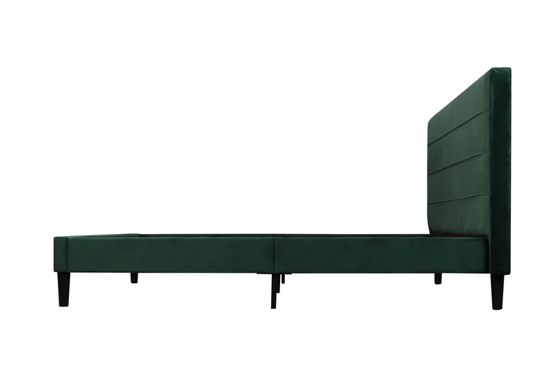 Modern minimalist style comfortable furniture premium green bedroom double flannel king bed bedroom furniture
