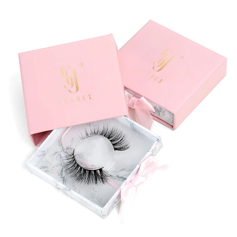 Wholesale Custom Luxury Lashbox Packaging Private Label Free Design Empty Cute Lashpackaging Box Pink