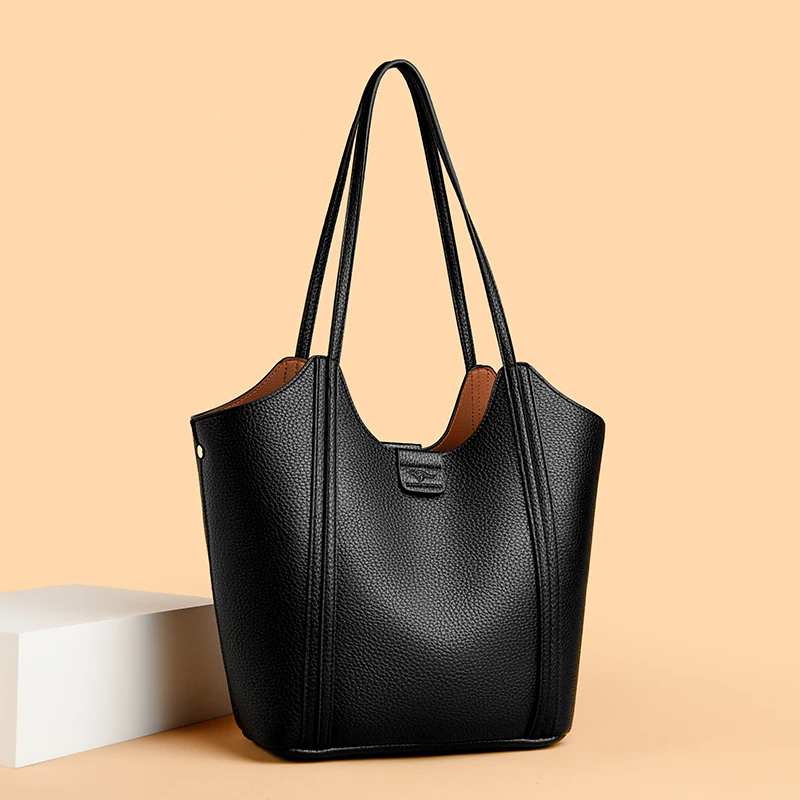 2025 NEW Wholesale Products Tote Bag Women Handbags Ladies Suitable Daily Fashion  Laptop Bag Large Soft PU Leather Bag