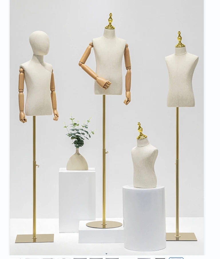 Верхняя часть тела белый унисекс детская модель манекен