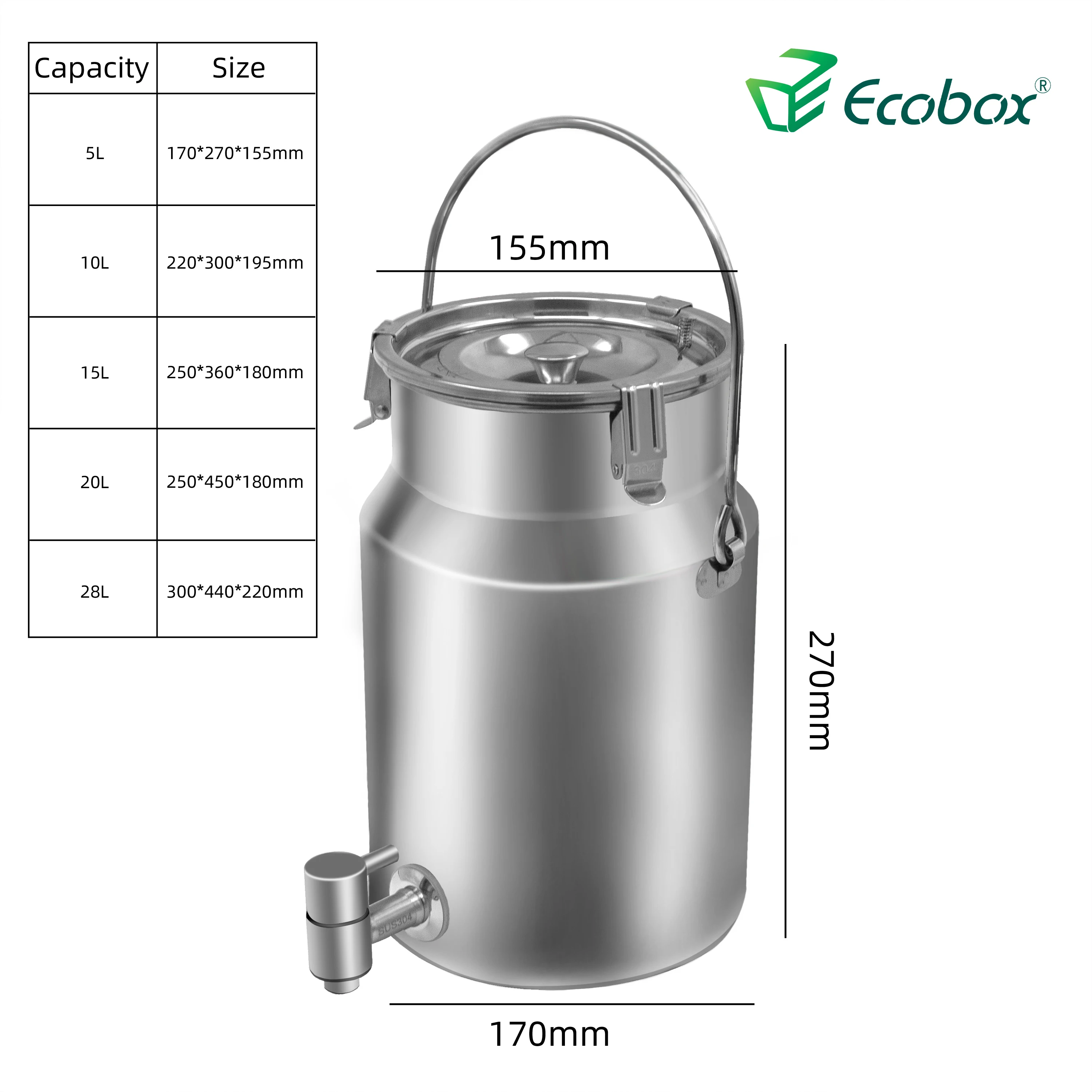 High quality stainless oil liquid drum dispenser container for zero waste store
